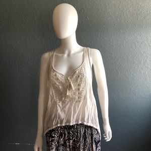 Boho See Through Tank Top Arizona Size Extra Large